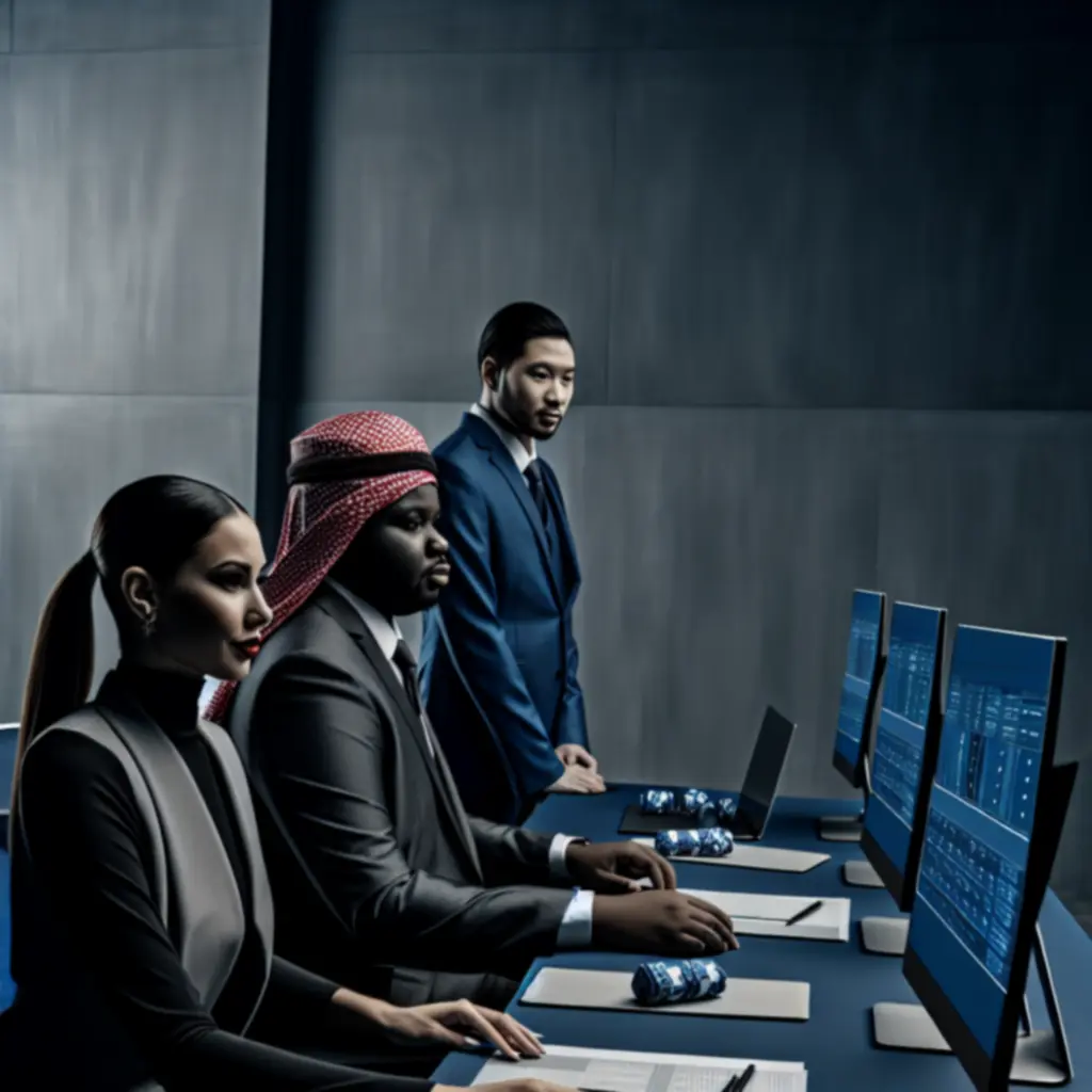 Équipe d'experts passant en revue et validant des offres de paris