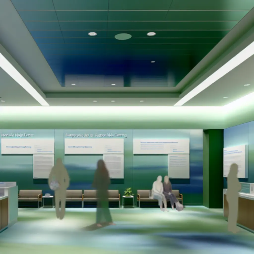 Personne accompagnée pour garder un jeu responsable et sous contrôle